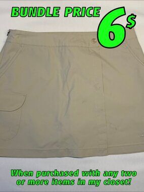 Avia Tan Tennis Skirt, Size XS